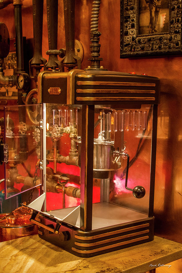 Steampunk Interior Design Popcorn Machine Medieval Bar Art Photograph by Reid Callaway