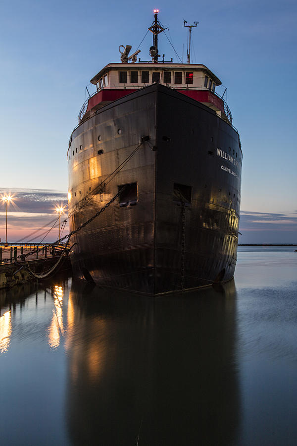 Steamship in Cleveland  Photograph by John McGraw