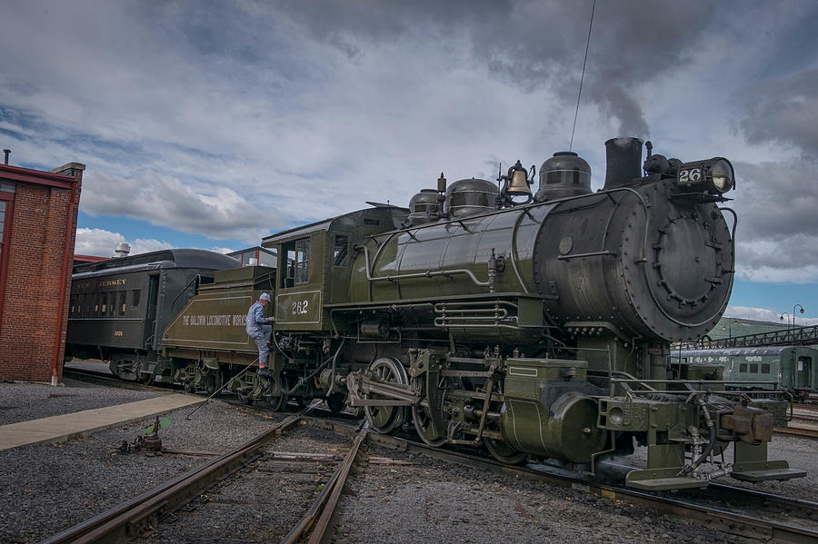 Steamtown locomotive 26 at Scranton PA 1 Photograph by Jim Pearson