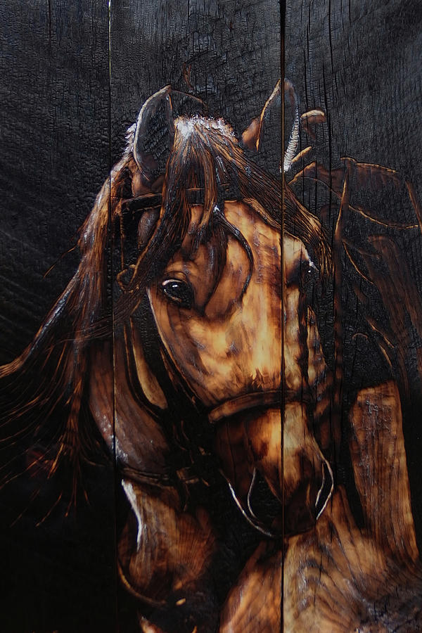 Horse Painting - Steed by Mark Mahorney