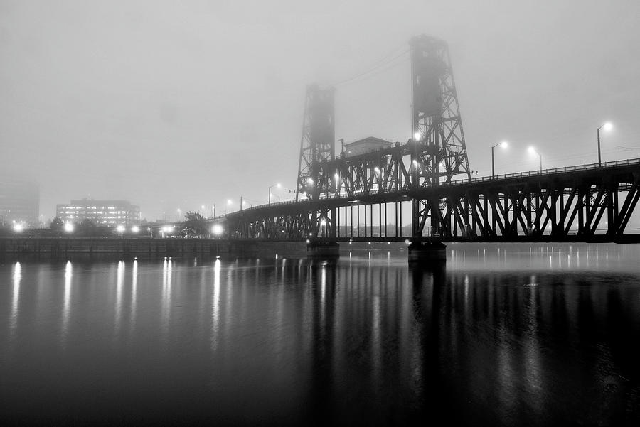 Portland Photograph - Steel Bridge by Brian Bonham