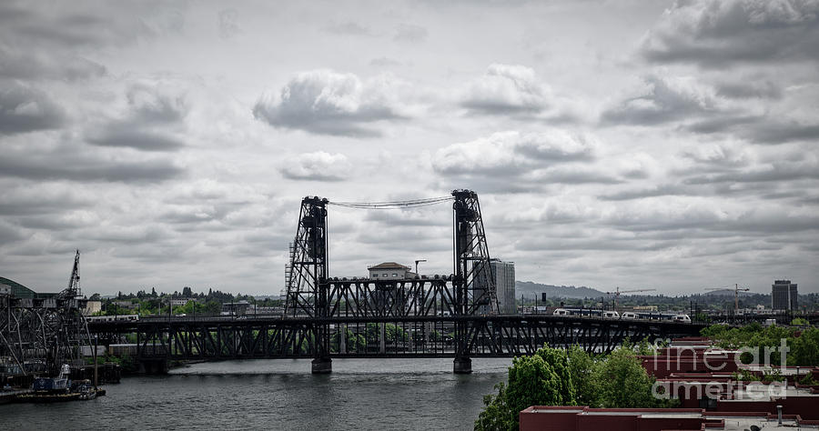 Steel Bridge in Portland, Oregon Photograph by Bruce Block