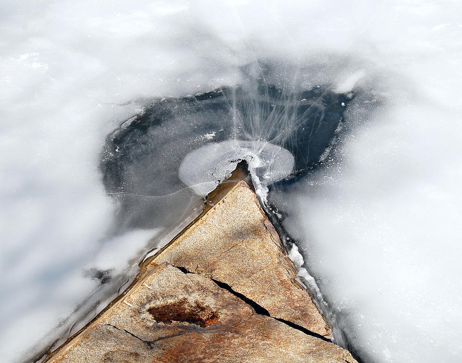 Steel Derrick Ice Photograph by Matt Cegelis