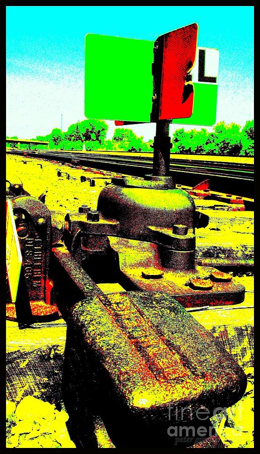 Steel Diesel Track Signal Photograph by Peter Ogden