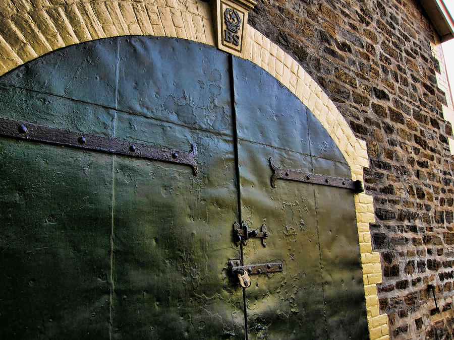 Winery Photograph - Steel Doors by Douglas Barnard