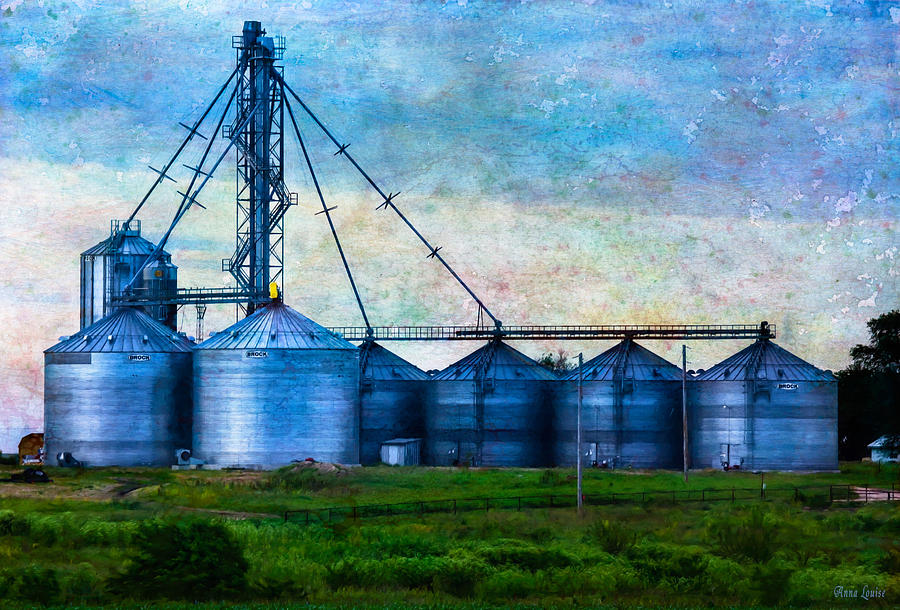 Steel Grain Silos Photograph by Anna Louise