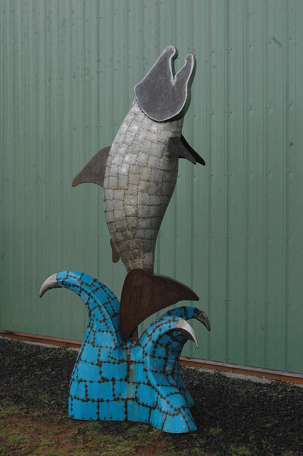 Fish Sculpture - Steel Head by Ben Dye