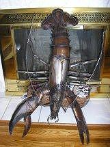 Lobster Sculpture - Steel lobster by Todd Timler