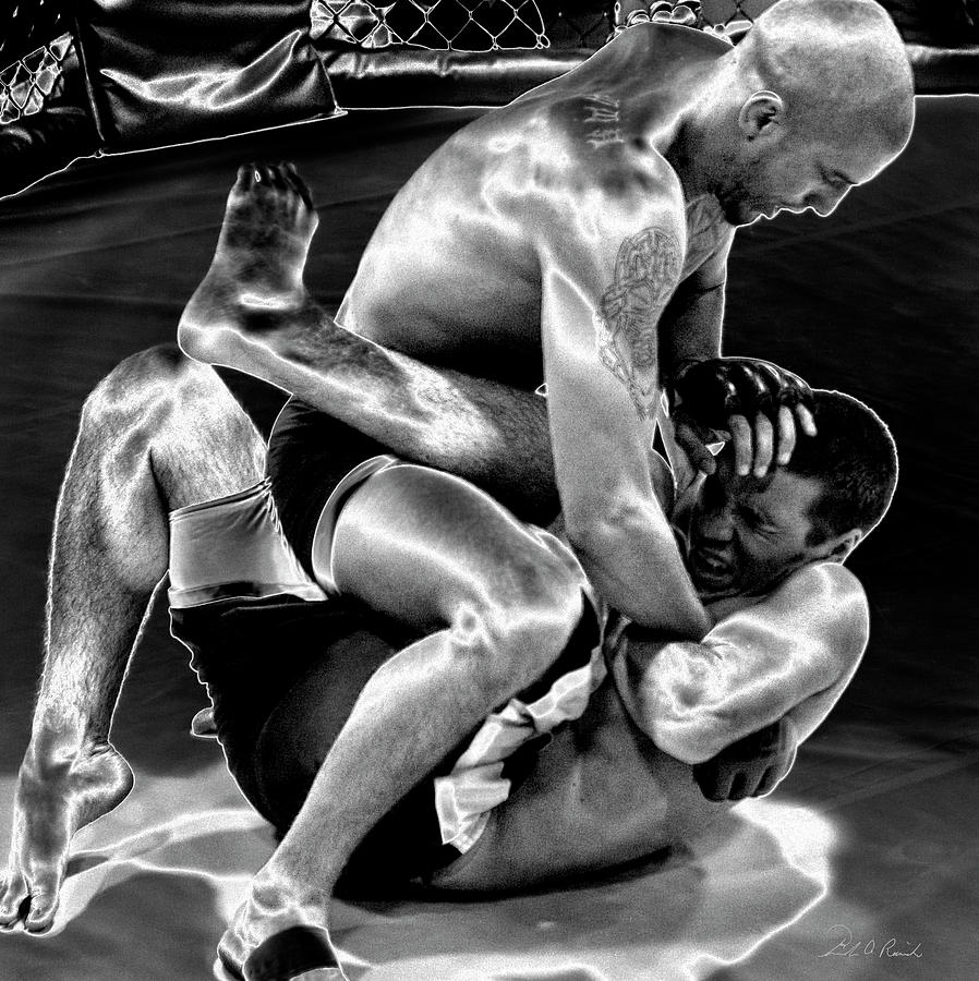 Sports Photograph - Steel Men Fighting 5 by Frederic A Reinecke