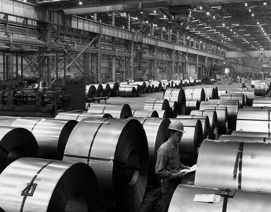 Steel Mill Photograph by Everett
