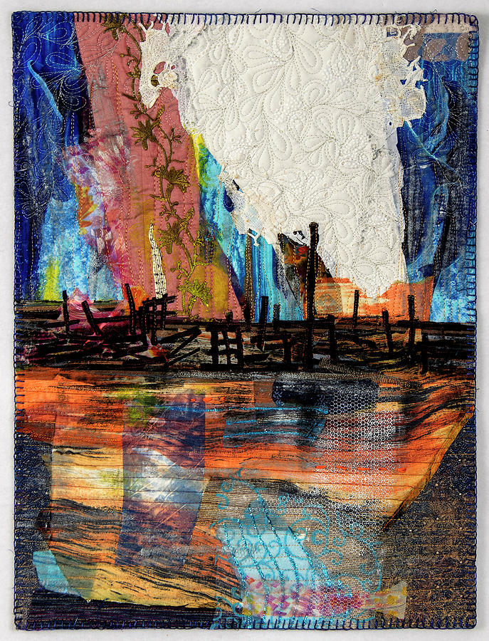 Steel Mills at Night Tapestry - Textile by Martha Ressler
