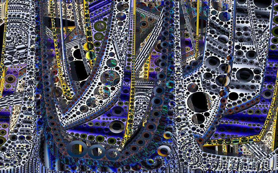 Steel Shapes Our World Digital Art by Ron Bissett