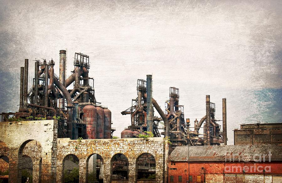 Steel Stacks  Photograph by Beth Ferris Sale