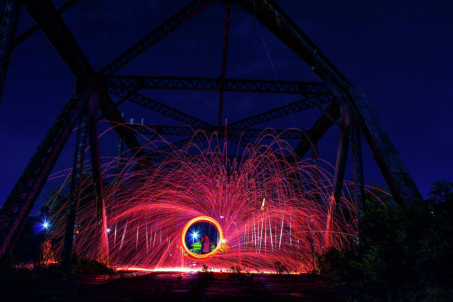 Steel Wool Spinner Photograph by Kenny Thomas