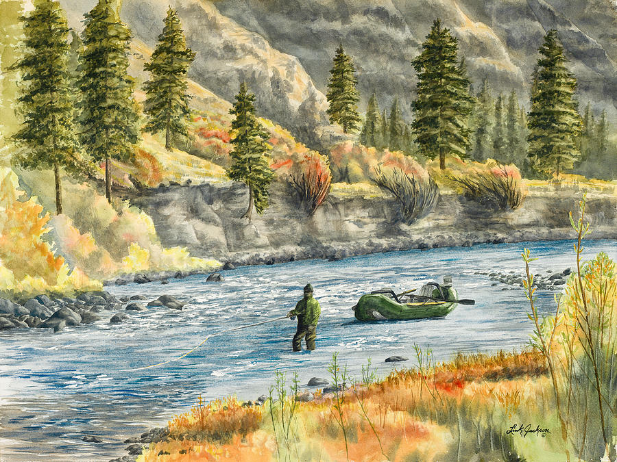 Steelheading the Grand Ronde Painting by Link Jackson