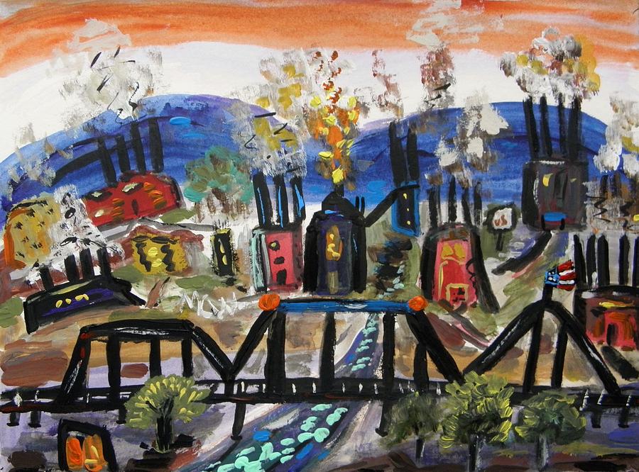 Steeltown U.S.A. Painting by Mary Carol Williams