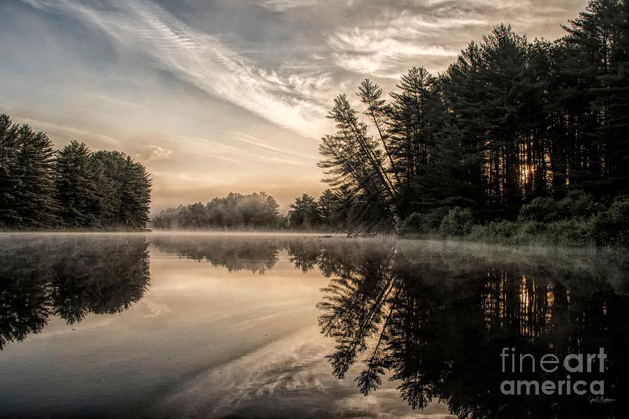 Steely Sunrise on the Androscoggin River Photograph by Jan Mulherin