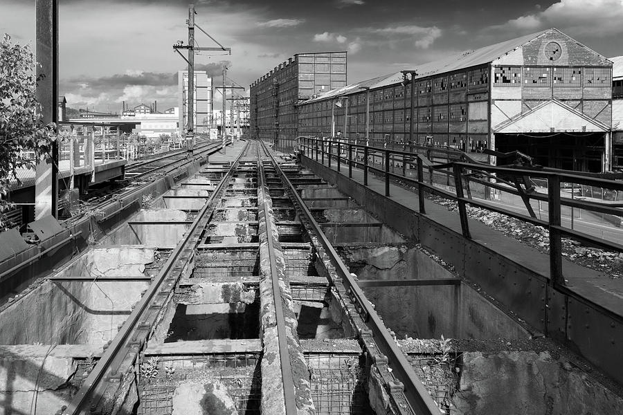 Abandoned Photograph - Steelyard tracks 1 by Lindy Grasser Abandoned Photograph - Steelyard tracks 1 by Lindy Grasser