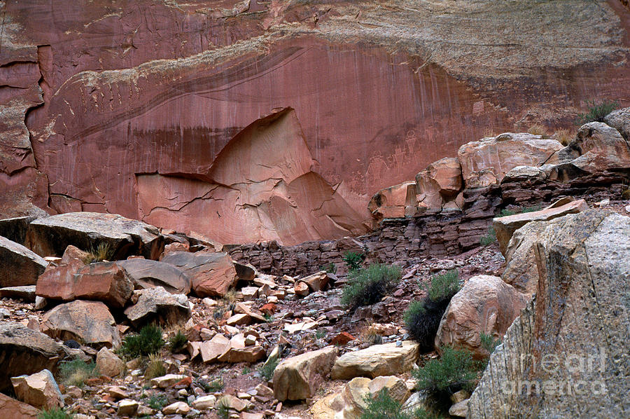 Steep Cliff Walls, Rock, Stone, Utah Photograph by Wernher Krutein