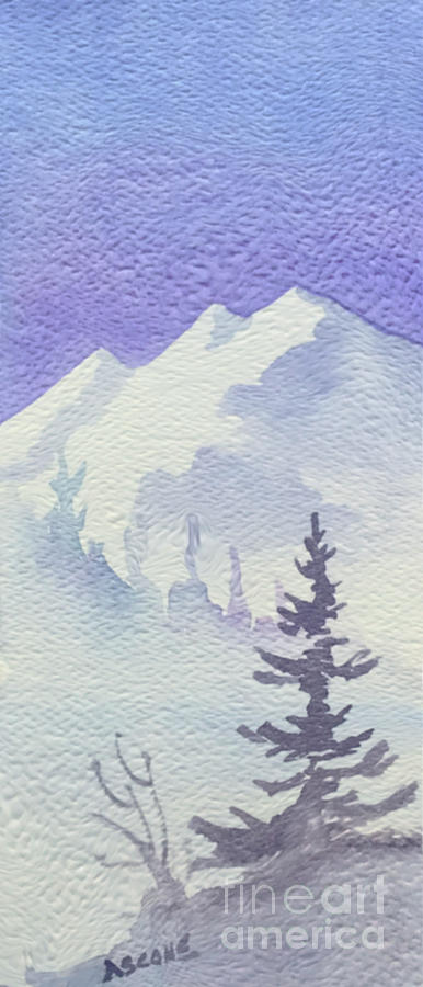 Steep Mountain Painting by Teresa Ascone