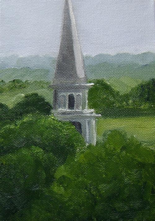 Steeple Painting - Steeple by Toni Berry Steeple Painting - Steeple by Toni Berry