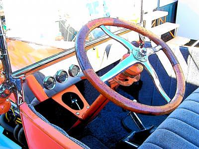 Hot Rod Cars Photograph - Steering by Barbara Love Newport Hot Rod Cars Photograph - Steering by Barbara Love Newport