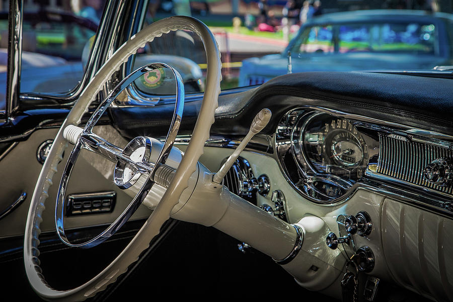 Steering Wheel Blue 1 Photograph by Mark Beecher - Fine Art America