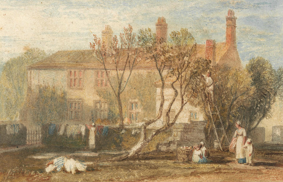 Steeton Manor House Near Farnley Painting by Joseph Mallord William Turner