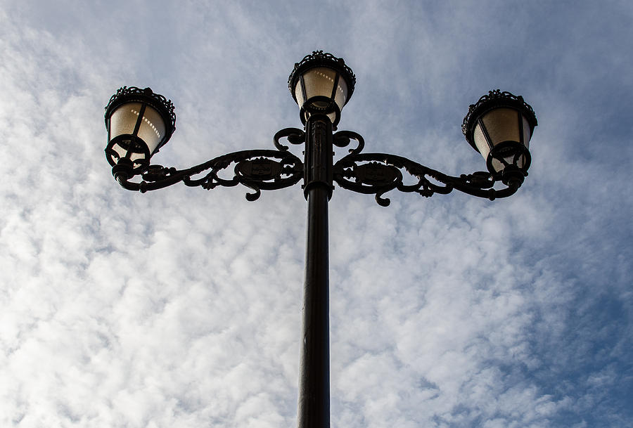 Steets of Seville - Streetlights Photograph by AM FineArtPrints