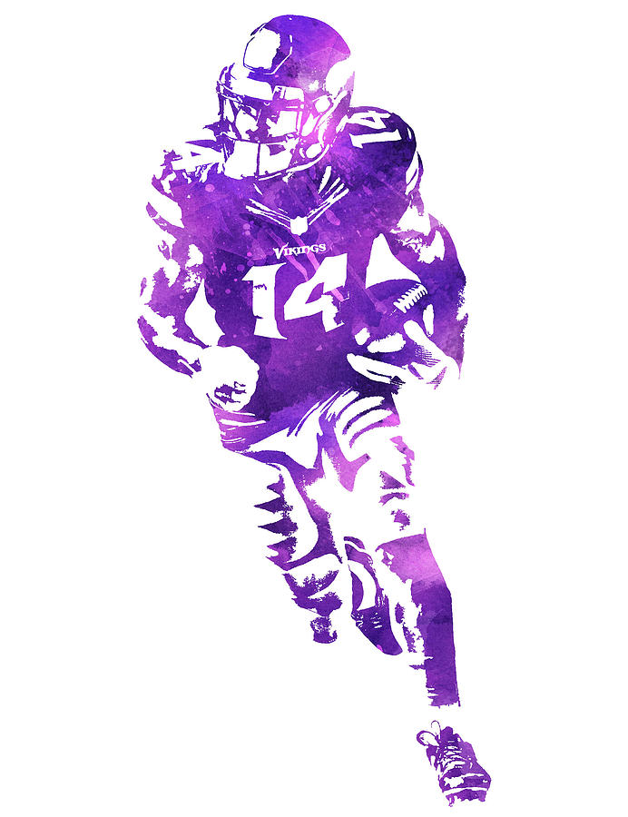 Purchase Stefon Diggs Portrait Print, Biondo Art Gallery