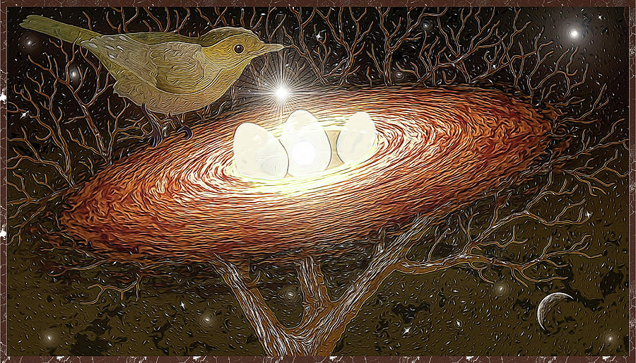 Stellar nest Digital Art by Harald Dastis