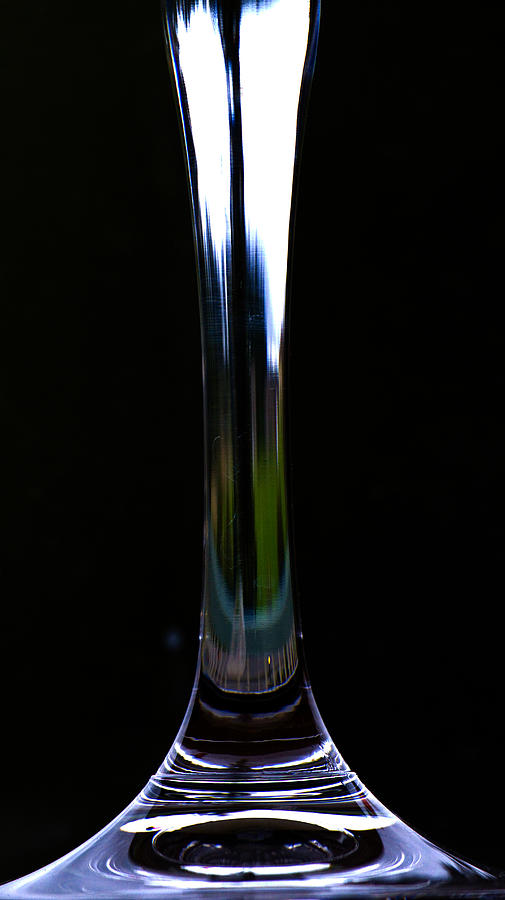 Glass Photograph - Stemware - Glass Stem by Marie Jamieson