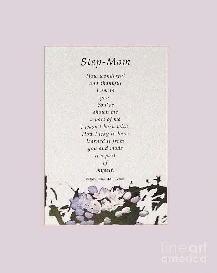 Step Mom Photograph by Felipe Adan Lerma