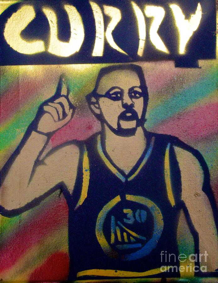 Steph Curry Street Art Painting