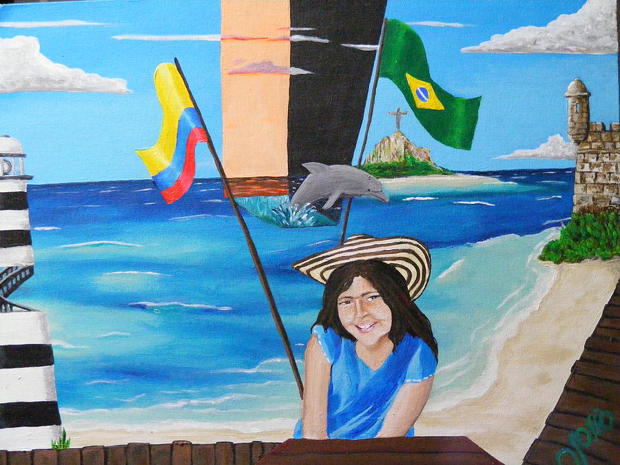 Stephanie Painting by Carlos Osorio
