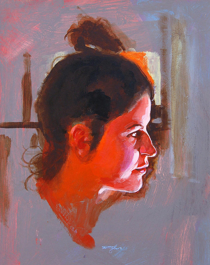 Portrait Painting - Stephanie by John Tartaglione