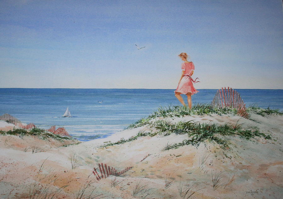 Beach Painting - Stephanie by Tom Harris
