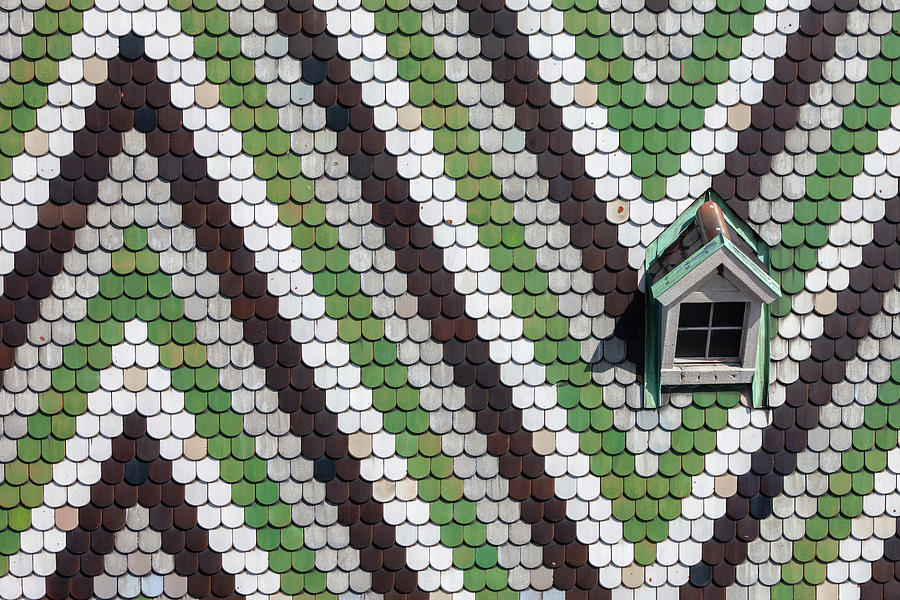 Stephansdom Tiled Roof With Pattern in Vienna Photograph by Artur Bogacki