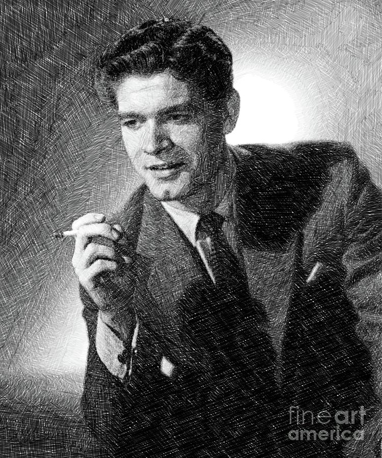 Stephen Boyd, Vintage Actor By Js Drawing