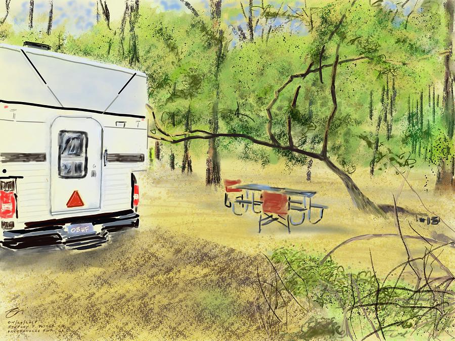 Stephen C. Foster Campground  Digital Art by Joel Deutsch