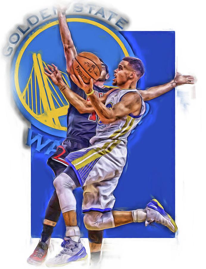 Stephen Curry Mixed Media - Stephen Curry Golden State Warriors Oil Art by Joe Hamilton Stephen Curry Mixed Media - Stephen Curry Golden State Warriors Oil Art by Joe Hamilton