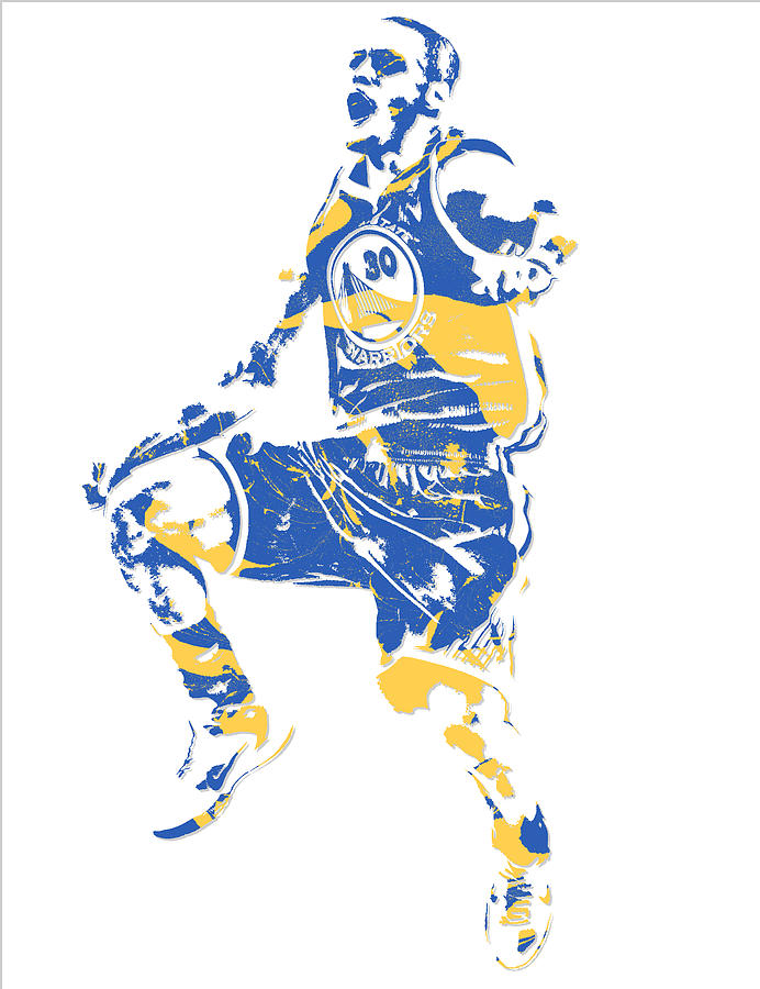 Stephen Curry GOLDEN STATE WARRIORS PIXEL ART 23 Mixed Media by Joe ...