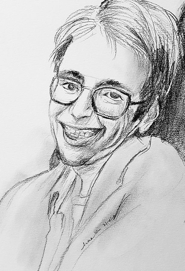 Stephen Hawking  Drawing by Hae Kim