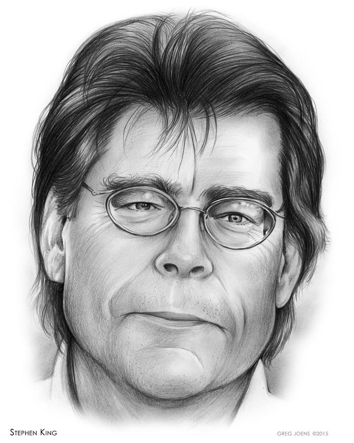 Stephen King Drawing by Greg Joens