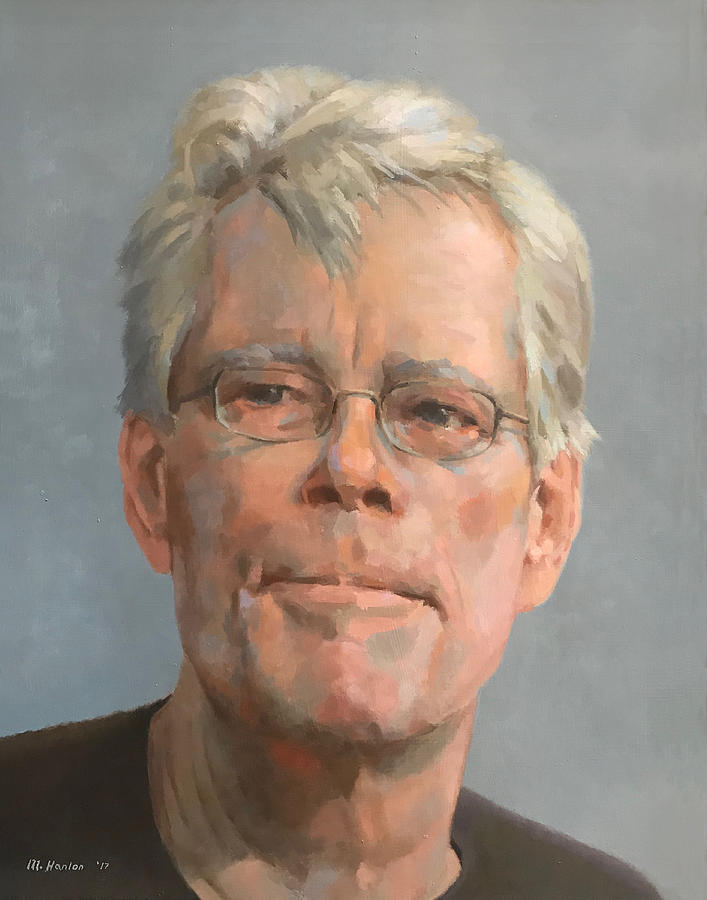 Stephen King Painting - Stephen King by Mike Hanlon