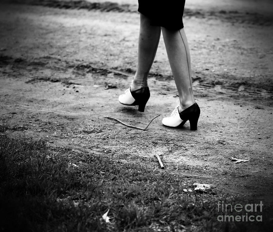 Stepping into Black and White Photograph by Jimmy Ostgard