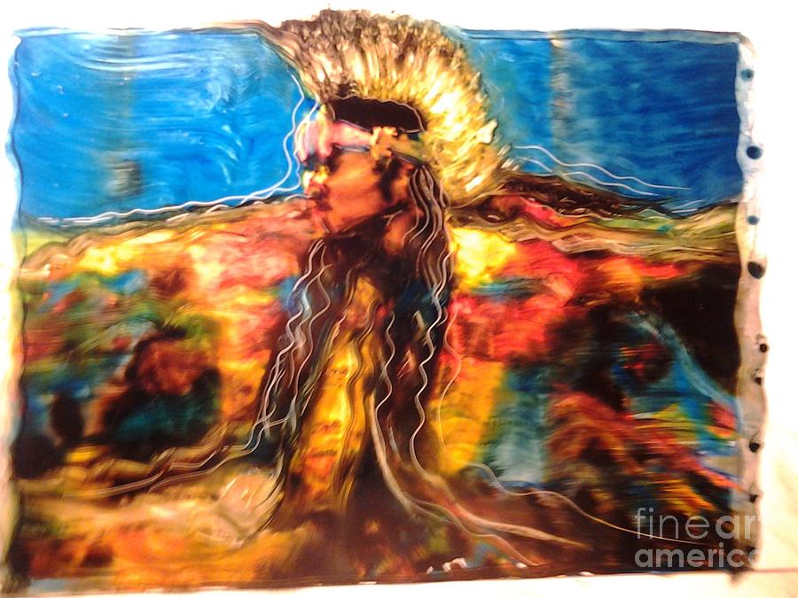 Stepping into the Soul Painting by FeatherStone Studio Julie A Miller