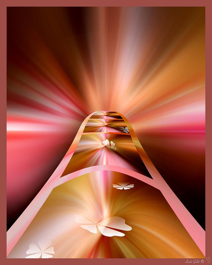 Abstract Digital Art - Stepping Off the Path by Linda Galok