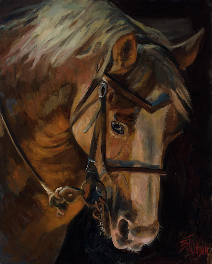Horse Painting - Stepping Out by Billie Colson