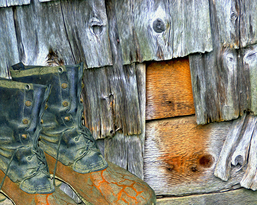 Boot Photograph - Stepping Out by Lynda Lehmann